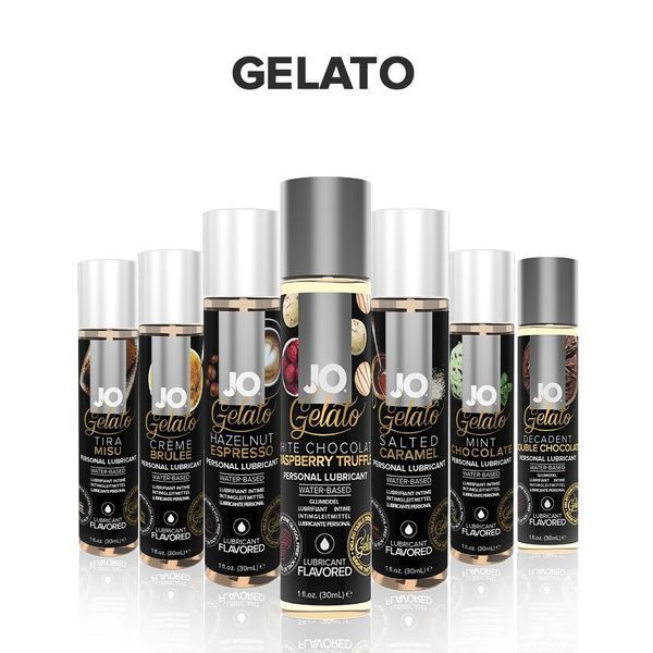 Смазка на водной основе JO GELATO White Chocolate Raspberry (120 мл) без сахара и парабенов SO3506 фото