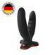 Двойной фаллоимитатор Fun Factory RYDE black, гибкие стволы, присоска SX0976 фото 1