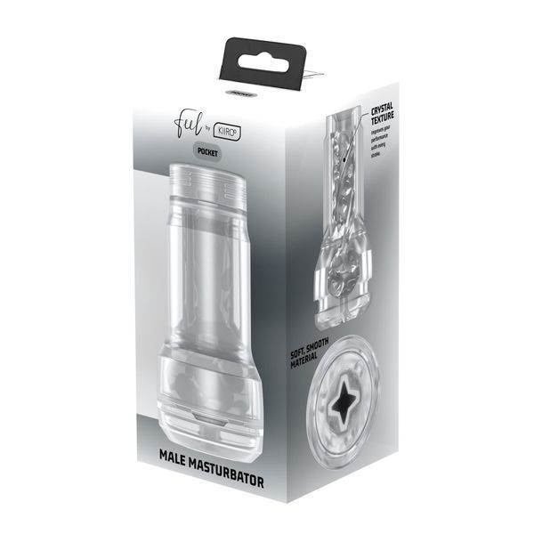 Мастурбатор Kiiroo Feel Pocket Crystal, сумісний з інтерактивною насадкою PowerBlow SX2239 фото