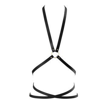 Портупея из экокожи Bijoux Indiscrets Maze &ndash; Multi-Way Body Harness Black SO5914 фото