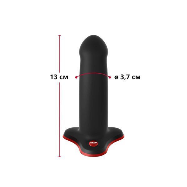 Фаллоимитатор Fun Factory AMOR, черный, длина 14,6 см, диаметр 3,7 см, изогнутый SX0982 фото