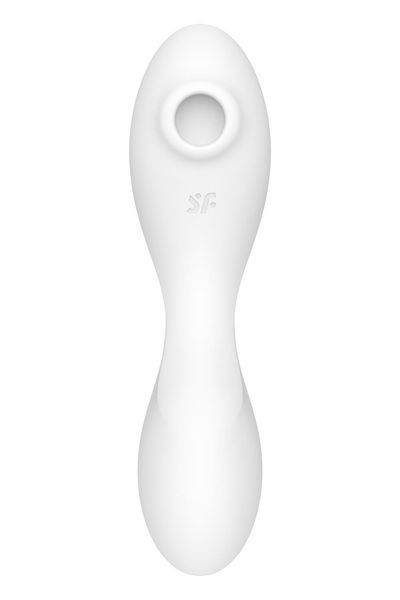 Вакуумний смарт-стимулятор із вібрацією Satisfyer Curvy Trinity 5 (White), керування зі смартфона SO6725 фото