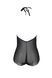 Боді Passion LEAFA BODY black, XXL/XXXL на зав'язках, м'яка чашка, низ у вигляді шортиків SX0502 фото 4