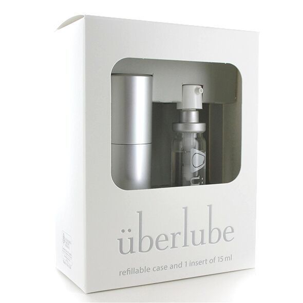 Премиум лубрикант 3-в-1 на силиконовой основе Uberlube Good-to-Go Silver (15 мл) + кейс SO4877 фото