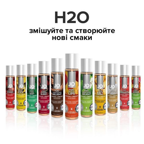 Змазка на водній основі JO H2O &mdash; Peachy Lips (120 мл) без цукру, рослинний гліцерин SO1777 фото