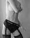 Кружевные трусы для страпона с подвязками для чулок Strap-On-Me DIVA HARNESS - XS SX2280 фото 8