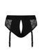 Кружевные трусы для страпона с подвязками для чулок Strap-On-Me DIVA HARNESS - XS SX2280 фото 4