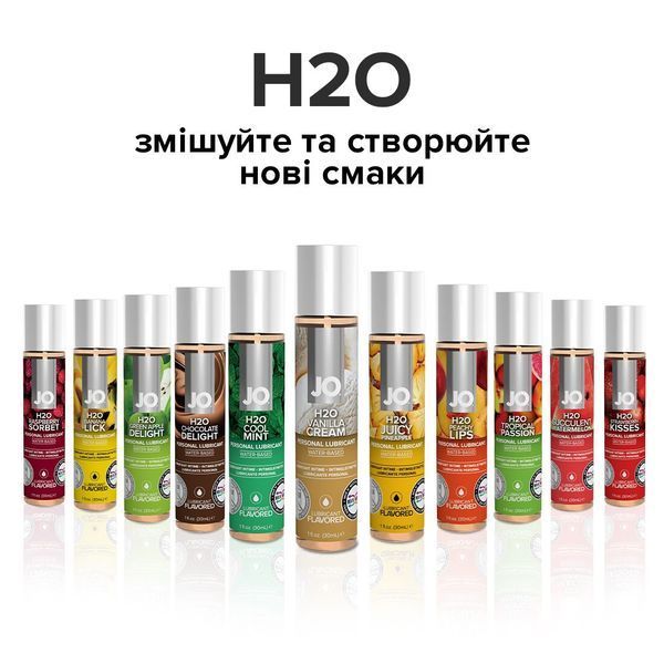 Змазка на водній основі JO H2O &mdash; Vanilla Cream (120 мл) без цукру, рослинний гліцерин SO1778 фото