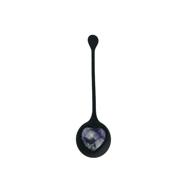 Вагинальные шарики Adrien Lastic Harmony Stones, полудрагоценные камни, диаметр 3 см, 2 держателя SX1272 фото