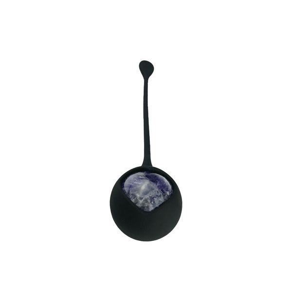Вагинальные шарики Adrien Lastic Harmony Stones, полудрагоценные камни, диаметр 3 см, 2 держателя SX1272 фото