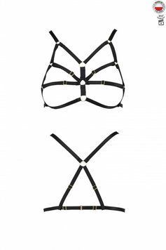 Бюстгальтер-стрепи Passion Exclusive ARMANDA BRA XXL/XXXL, black PS26803 фото