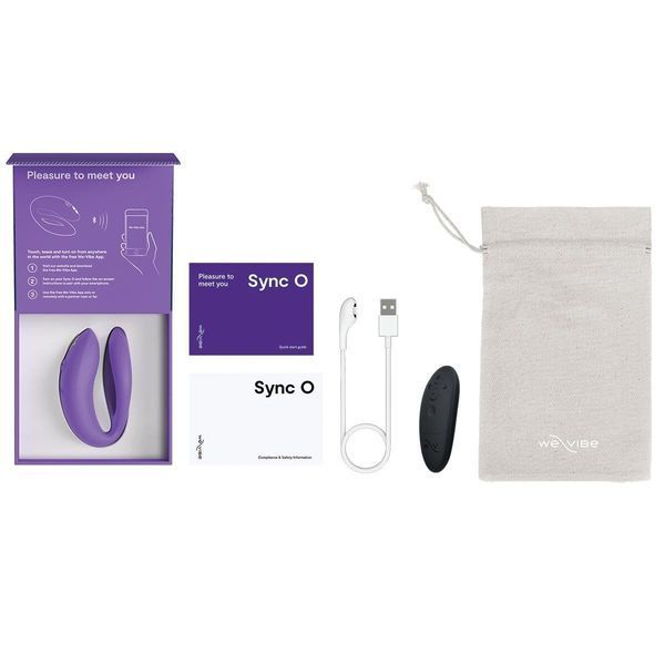 Смарт-вібратор для пар We-Vibe Sync O Light Purple, пульт ДК SX0524 фото
