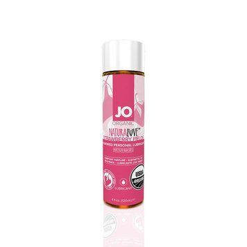 Розпродаж!!! Змазка на водній основі JO NATURALOVE Strawberry (120мл) (термін 01.08.2024) SO1662-R фото