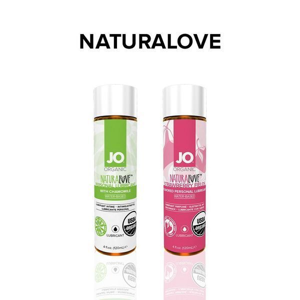 Распродажа!!! Смазка на водной основе JO NATURALOVE Strawberry (120мл) (cрок 01.08.2024) SO1662-R фото