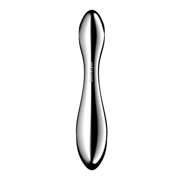 Металевий дилдо Satisfyer Pure Gravity 2, двосторонній, можна нагрівати й охолоджувати, дуже важкий SX3254 фото