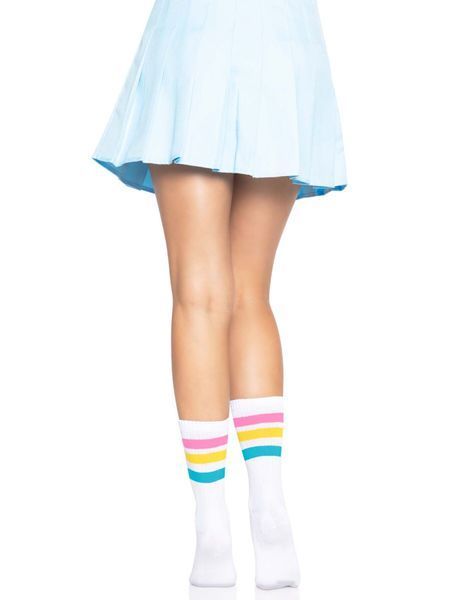 Носки женские в полоску Leg Avenue Pride crew socks Pansexual, 37&ndash;43 размер SO8585 фото