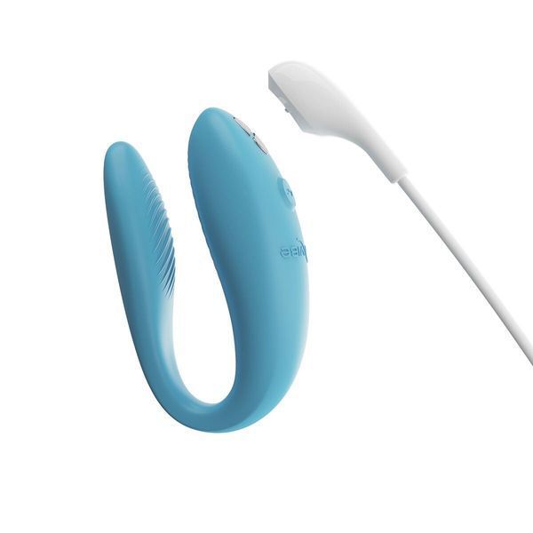 Смарт-вібратор для пар We-Vibe Sync GO Turquoise, тревел-кейс SX0528 фото