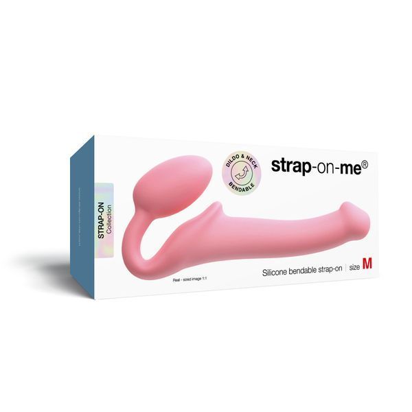 Безремневой страпон Strap-On-Me Rose M, полностью регулируемый, диаметр 3,3см SX2568 фото