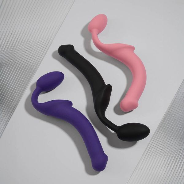 Безремневой страпон Strap-On-Me Rose M, полностью регулируемый, диаметр 3,3см SX2568 фото