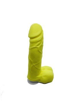 Крафтовое мыло-член с присоской Чистий Кайф Yellow size M, натуральное SO2643 фото