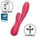 Смарт вибратор-кролик Satisfyer Mono Flex Red, 2 мотора, управление через интернет SO3900 фото 3