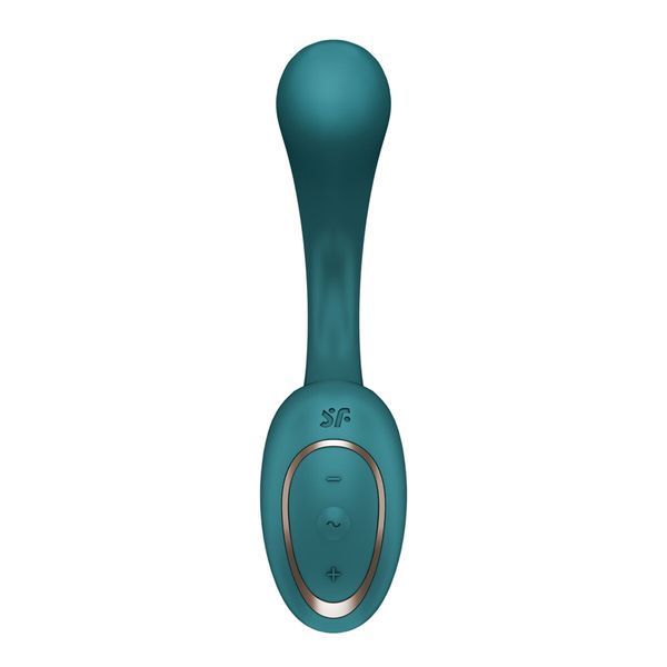 Вагинально-клиторальный вибратор Satisfyer G for Goddess 2 Bottle Green, 2 мотора SX3261 фото