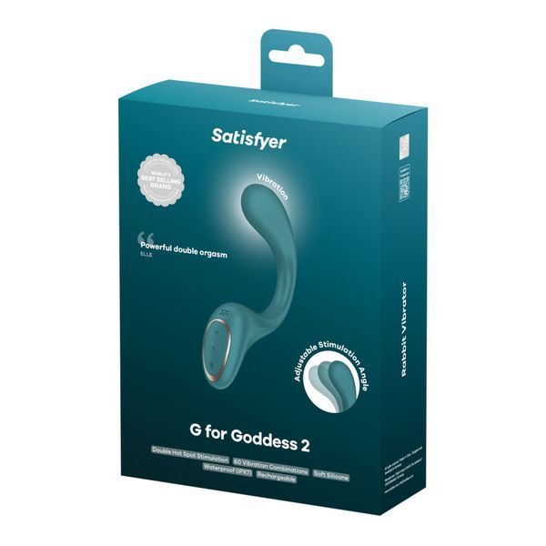 Вагинально-клиторальный вибратор Satisfyer G for Goddess 2 Bottle Green, 2 мотора SX3261 фото
