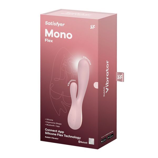 Смарт вибратор-кролик Satisfyer Mono Flex Mauve, 2 мотора, управление через интернет SO3902 фото