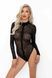 Боді під леопард Noir Handmade F287 Leopard flock bodysuit with long sleeves, 3XL, довгий рукав SX0182 фото 1