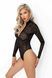Боді під леопард Noir Handmade F287 Leopard flock bodysuit with long sleeves, 3XL, довгий рукав SX0182 фото 2