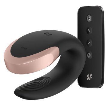Смарт-вібратор для пар Satisfyer Double Love (Black) (м'ята упаковка!!!) SO4930-R фото