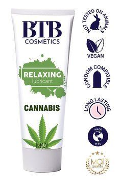 Змазка на гібридній основі BTB Relaxing Lubricant Cannabis (100 мл) SO7537 фото