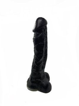 Крафтовое мыло-член с присоской Чистий Кайф Black size XL, натуральное SO2762 фото