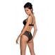 Эротический комплект с рисунком Passion LOVELIA BIKINI L/XL, black SO4747 фото 2