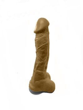Крафтовое мыло-член с присоской Чистий Кайф Brown size XL, натуральное SO2764 фото