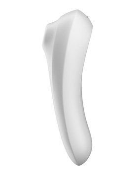 Смарт-вібратор та вакуумний стимулятор 2в1 Satisfyer Dual Pleasure White SO4105 фото