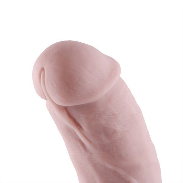 Силиконовый фаллоимитатор для секс-машин Hismith 8.3&Prime; Silicone Dildo, изогнутый, система KlicLok SO6205 фото