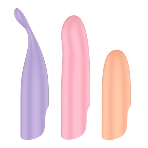 Набір 4-в-1 Satisfyer Playful Four, вібратор та 4 насадки, 12 режимів SX2182 фото