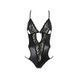 Боді з імітацією шкіри і стрепами Passion ASUNA BODY S/M, black SO4123 фото 3