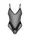 Тедді з доступом Obsessive Blomentis crotchless teddy, XS/S, прозоре, відкрита спина, низ-стрінги SX1026 фото 3
