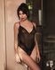 Тедді з доступом Obsessive Blomentis crotchless teddy, XS/S, прозоре, відкрита спина, низ-стрінги SX1026 фото 6