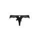 Кружевные трусики-танга с атласным бантиком Passion NAJA THONG L/XL, black SO5364 фото 6