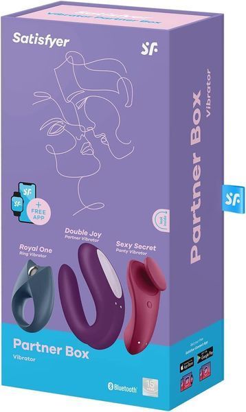 Набір Satisfyer Partner Box 3 (Double Joy, Sexy Secret + Royal One) SX1215 фото