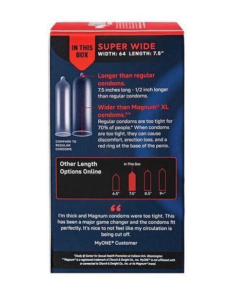 Презервативы MyONE Super Wide 10 шт, картонная коробка SX1254 фото