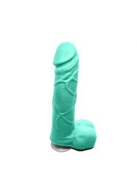 Крафтовое мыло-член с присоской Чистий Кайф Turquoise size M, натуральное SO2645 фото