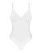 Боді Obsessive Alissium Teddy White, XS/S, ліф з м&rsquo;якою чашкою, високі вирізи для ніг SX0594 фото 5