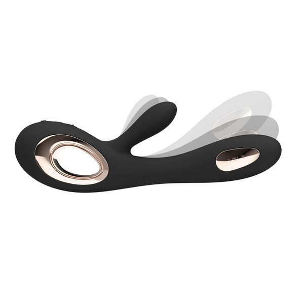 Вібратор-кролик LELO Soraya Wave Black, манливі рухи стовбура SO8112 фото